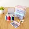 18pcs Three-Layer Sewing Tool Kit DIY Sewing Kit Box Space Saving Needle Thread Box Home Sewing