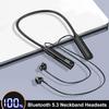Wireless Neckband Earphones Bluetooth 5.3 Headphones  HiFi Stereo Noise Reduction Headsets LED AI Assistant Waterproof Earbuds