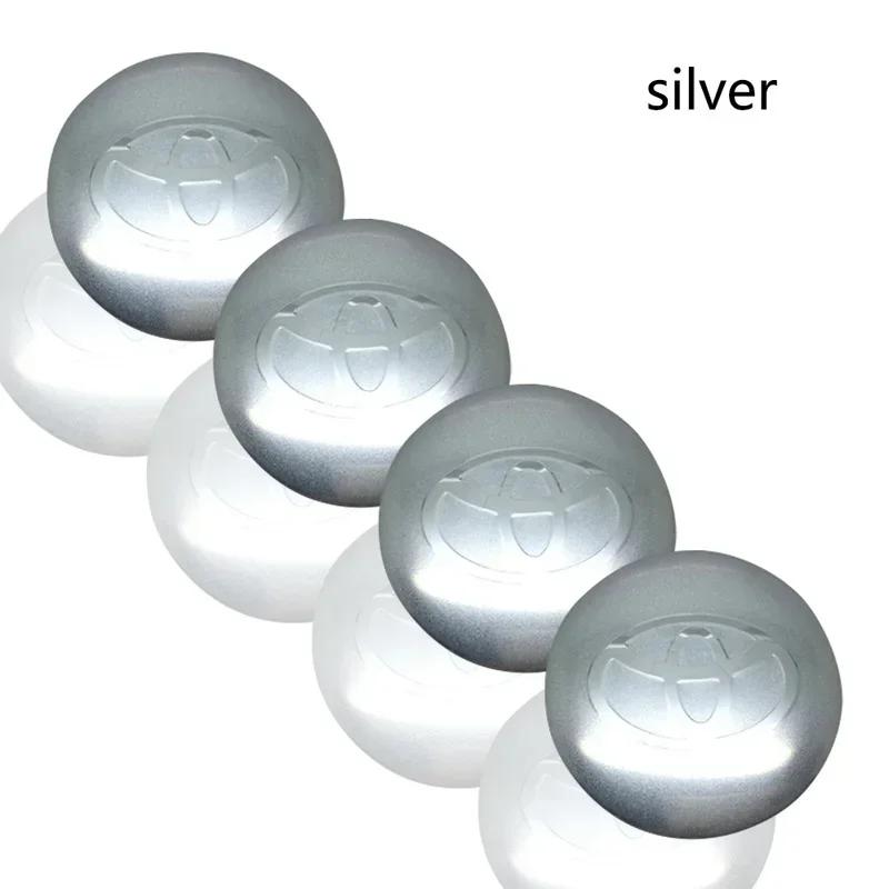4pcs 56+60mm Car Styling Wheel Hub Center Caps Rim Cover Badge Emblem Stickers For Toyota Corolla Yaris CHR Rav4 Auris Avensis