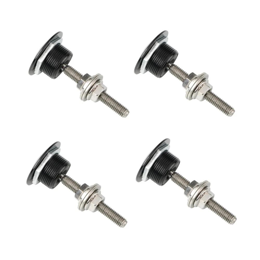 1Pc/4Pcs Universal 32MM Push Button Quick Release Hood Pins Engine Bonnet Lock Clip Latch Bumper Kit HL-1002