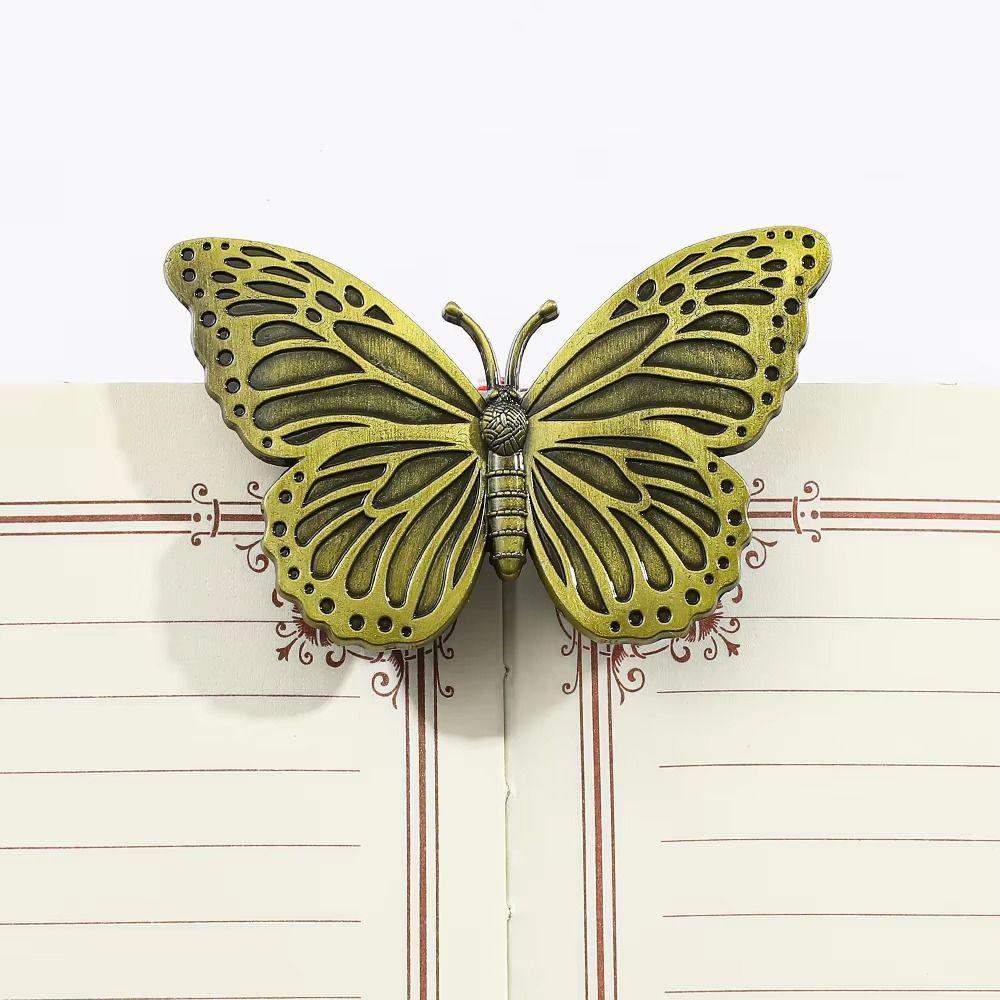 Paper Clip Vintage Book Clip Bronze Metal Insect Bookmark Butterfly Bookmarks  School Supply