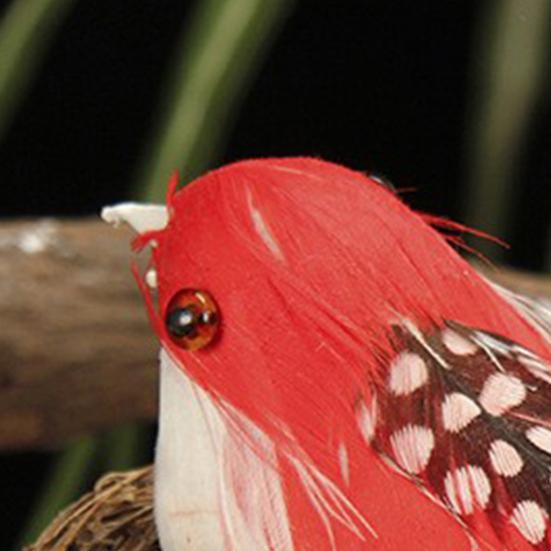 1 Set Nido de Pájaro Artificial Aspecto Realista Espuma Ecológica Manualidad Creativa Estatua de Pájaros Nido de Pájaro Falso para el Hogar