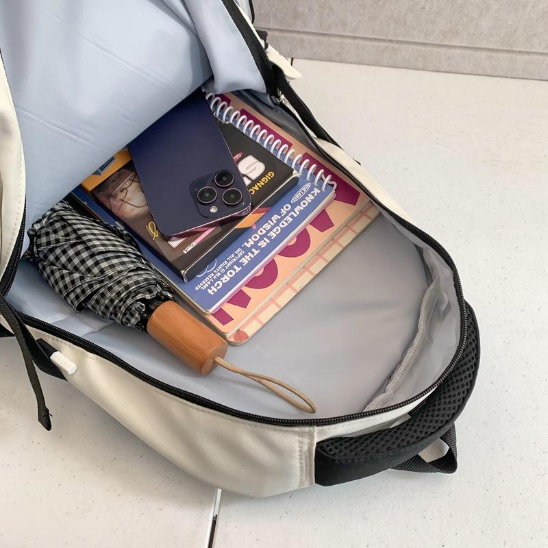 Neuer Freizeitrucksack Koreanische Version Große Kapazität Mittelschüler Schultasche Schlichte Japanische Koreanische Version Paar-Rucksack