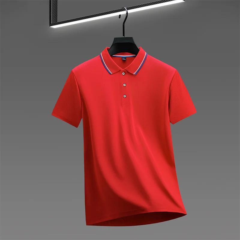 Men's Casual Solid Color Short Sleeve Polo Shirt 2026 Summer Fashionable Comfortable Versatile Top for Men
