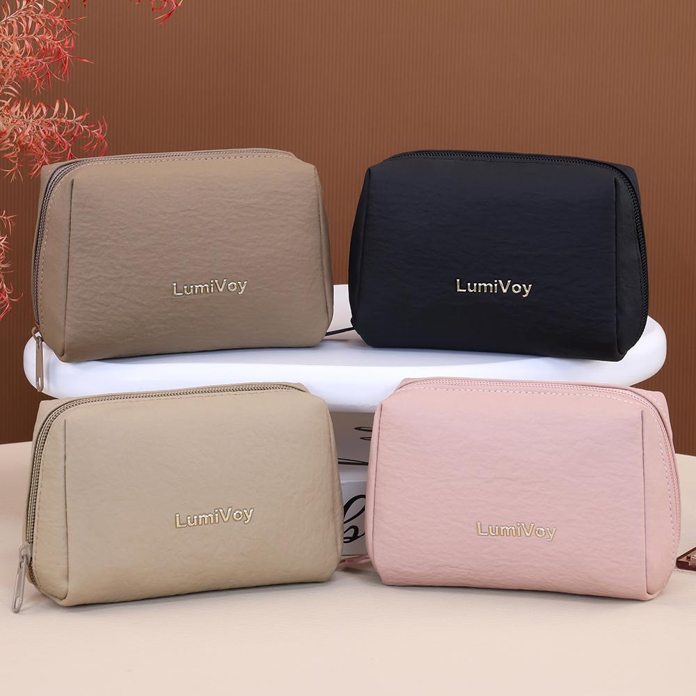 Portable Luxury Cosmetic Storage Bag Waterproof Lightweight Mini Makeup Pouch for Women Travel Lipstick Toiletry Organizer