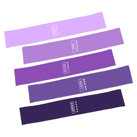 

5Pcs Resistance Band Glutes Hip Building Booty Band 5 Levels Resistance Yoga Pilates Rehabilitation Training Legs Thighs Workout Exercise Band A