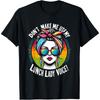 Volunteer Day Don't Make Me Use My Lunch Lady Voice Graphic Cotton Men T Shirt