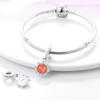 Authentic Charms Copper Plated Dreamy Orange Zircon Sun Pendants Fit Bracelets For Women Women Jewelry Piece Making DIY Craft