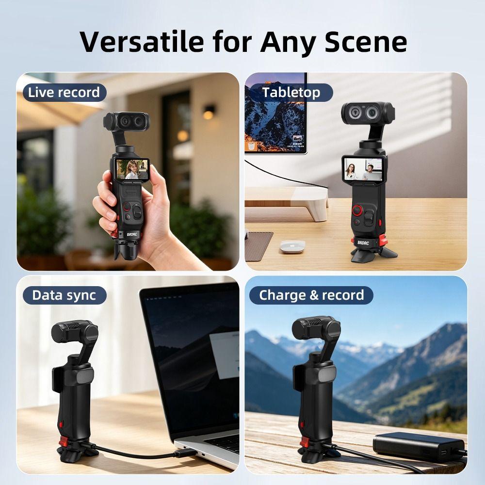 Desktop-Lade-Stativ aus Aluminiumlegierung für Insta360 Luna Ultra Kamera Zubehör