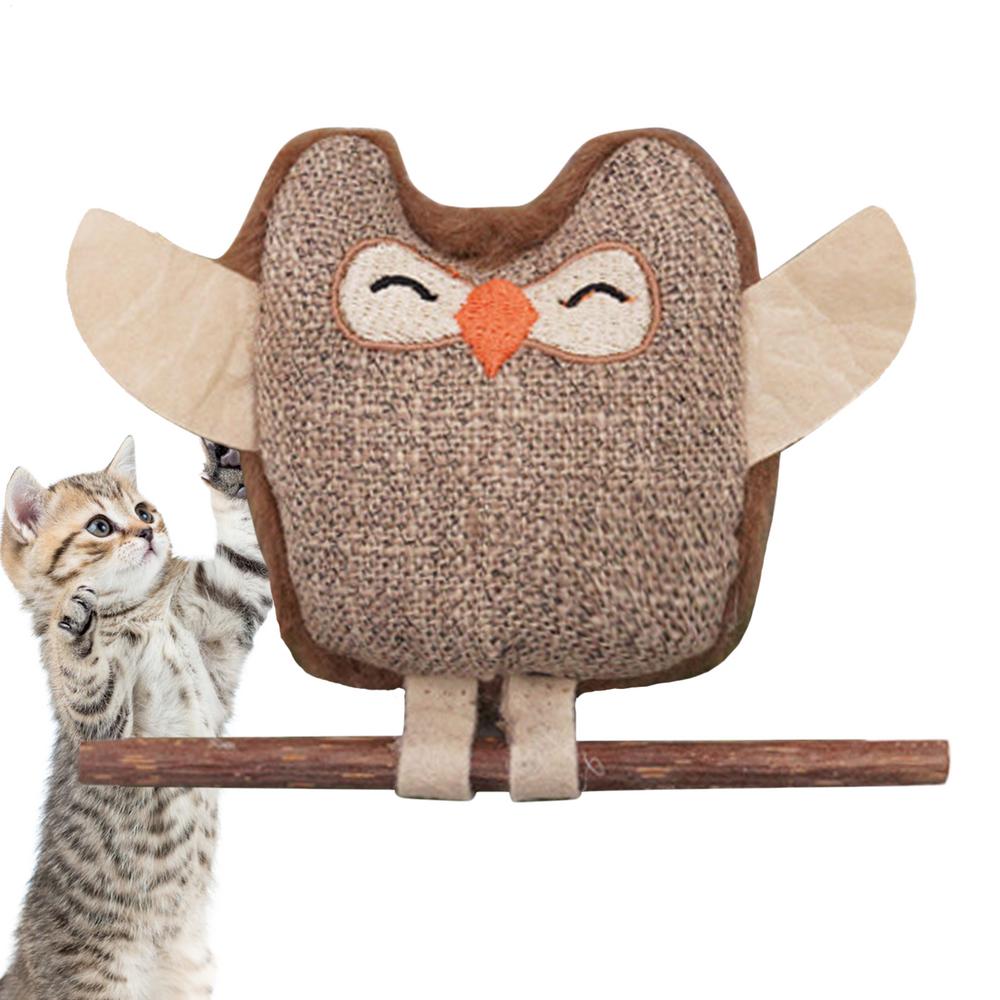 

Cat Toys With Catnip Plush Cat Chew Toys Enrichment Game Pet Supplies For Post-Meal Activity Training Alone Time Boredom