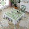 Easter Bunny Mouse Watercolor Flower Tablecloth Waterproof Wedding Dining Decor Table Runner Holiday Cake Decor