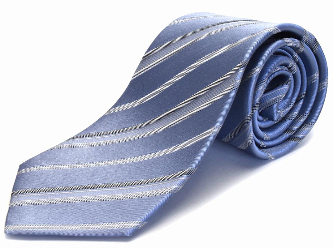 

Брендовый галстук Michiko London, сделанный в Нисидзин-ори, Япония, MICHIKO-SET-I-9 светло-синий