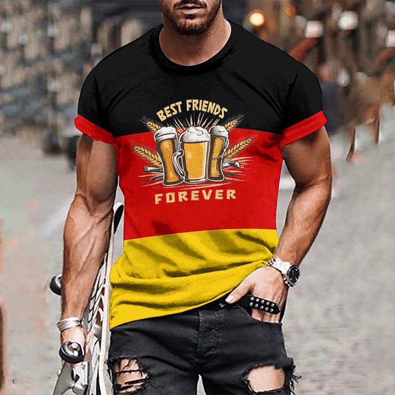 

Fashion Kids T-Shirt Funny Beer Festival Graphic Print Boy and Girl Tees Top Summer Street Short Sleeve Casual Outdoor Kids Clothing 100
