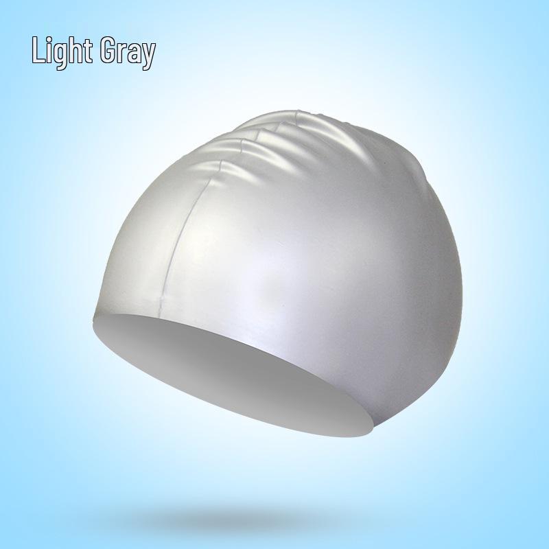 Силиконовая шапочка для плавания с твердым покрытием, 55 г, однотонная, водонепроницаемая, для защиты длинных волос, для профессионального дайвинга.