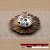 Ceramic Japanese-Style Incense Tray & Holder - Two-in-One Backflow and Stick Holder Ornament