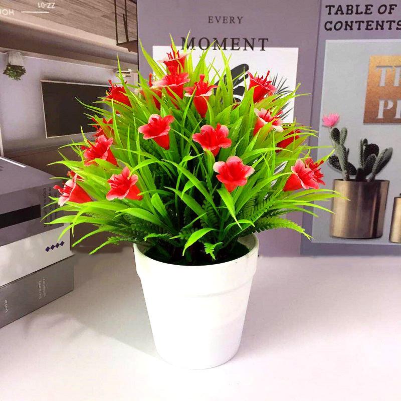 Simulated Chrysanthemum Hydrangea Calla Artificial Flowers Potted Green Plants