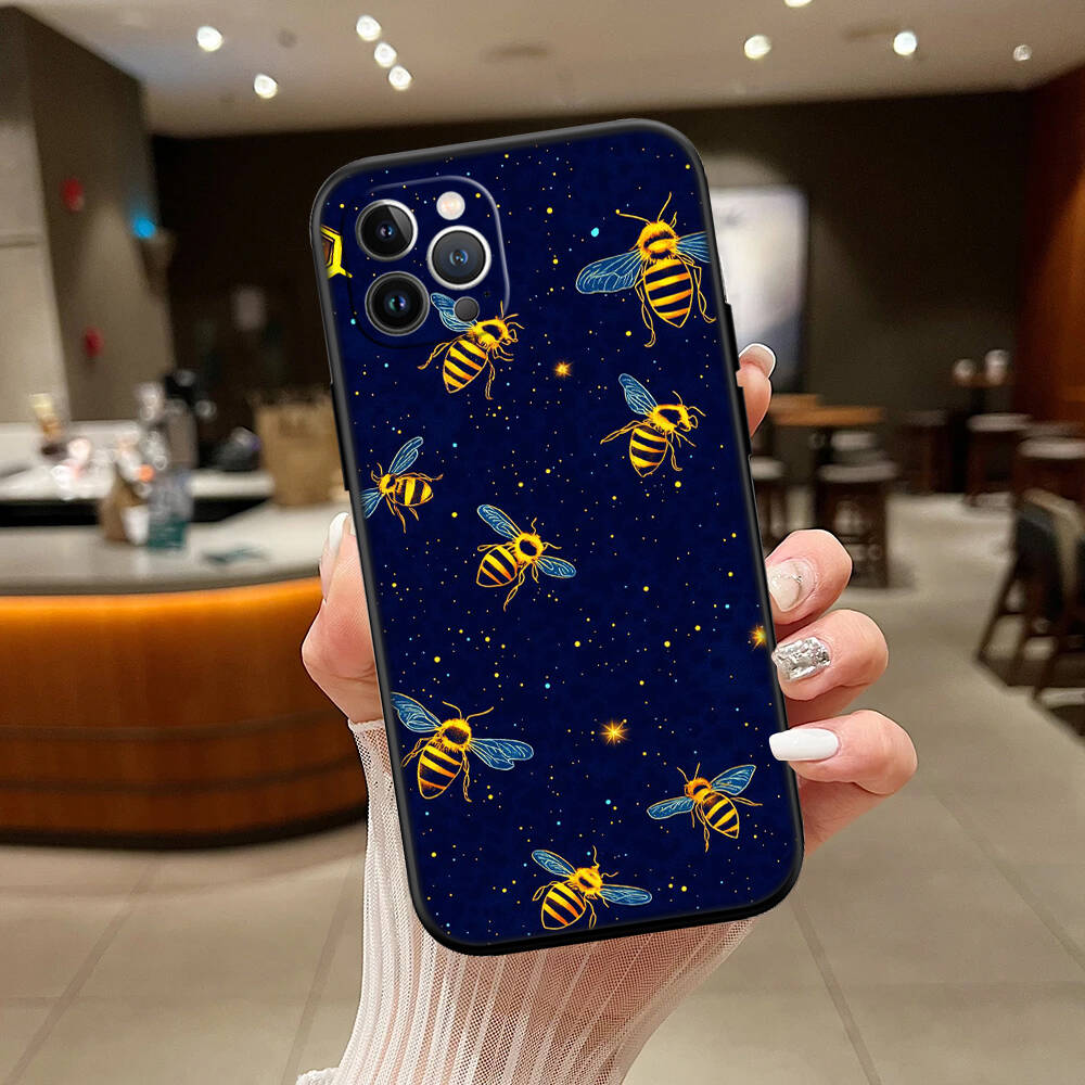 Art Bees Cartoon Case for Samsung Note 20 10 S25 Plus Ultra Lite FE A11 A26 A51 A52 A53 A56 A70 A71 A72 A73 M20 M30 M21 M31 M51