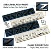 3D Black Chrome 350Z 370Z Emblem Rear Trunk Badge Letter Logo Sticker For Nissan Fairlady Car Styling Accessories Replacement
