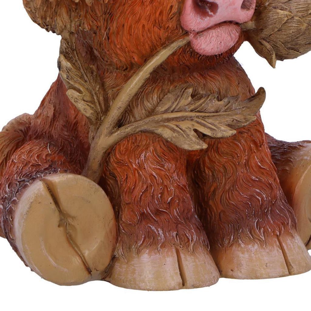 Niedliche Hochlandrinder-Statue Ornaments für eine warme Atmosphäre Tischmittelstücke für Bauernhaus Wohnzimmer Schlafzimmer Dekoration