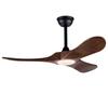 42-Zoll-Deckenventilator mit Beleuchtung und Fernbedienung, 3 Massivholzflügel, geräuscharm, 3 CCT, 6 Geschwindigkeitsstufen, geeignet für Wohnzimmer und Schlafzimmer