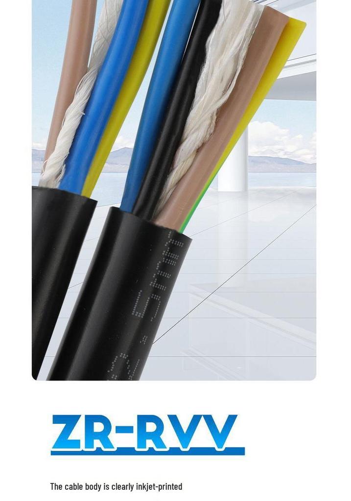 Flame Retardant Outdoor Cable: 2-Core/3-Core/4-Core, Two/Three-Phase, Durable, 2.54610 Sq. Inch