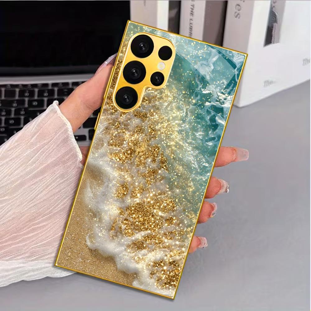 Simplicity new Bestseller model PhoneCase Electroplated Glass PhoneCase for Samsung Galaxy S26 S25 S24 S23 S22 FE,Ultra,Plus