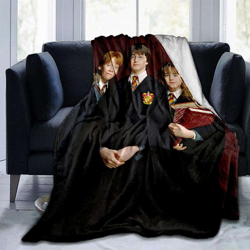 Harry Potter Hogwarts School Uniform Robe Costume Cosplay Halloween PartyPrint Blanket, Soft Blanket For Sofa Office Bed And Travelling Daug