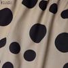 ZANZEA Women Casual Round Neck Loose Sleeveless Print Dress