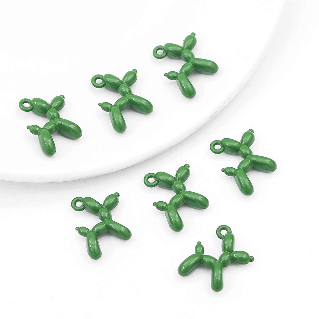4-10Pcs Alloy Drop Oil Enamel Charms Multicolor Puppy Dog Pendant For Jewelry Making DIY Necklace Bracelet Earrings Crafts Findings