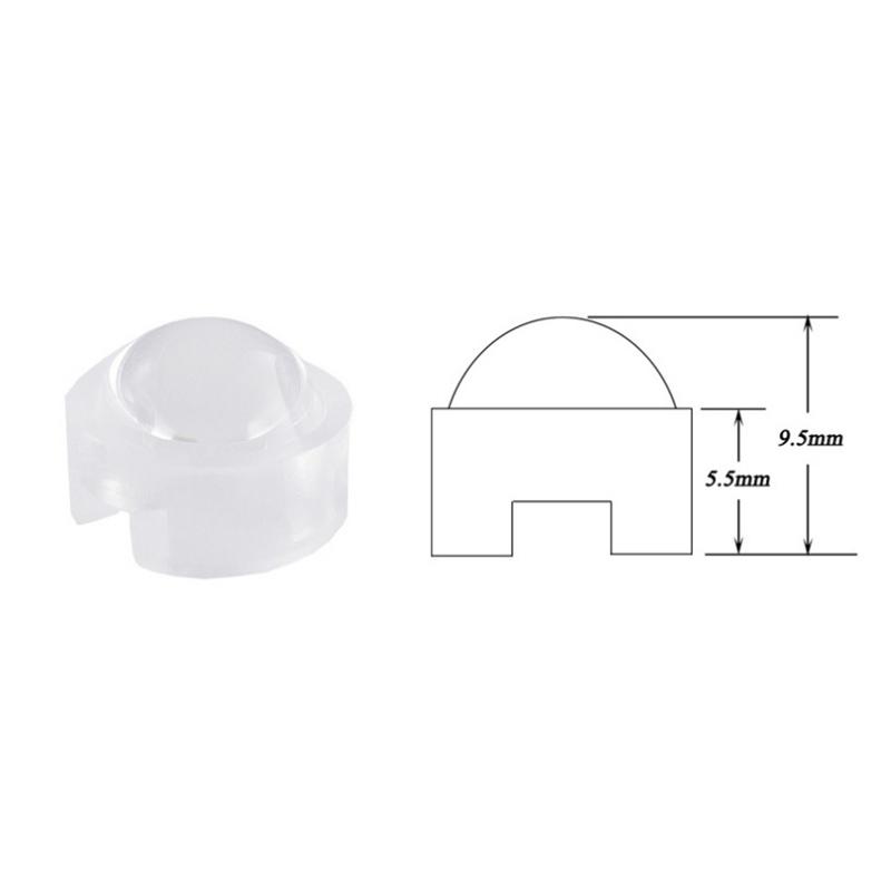 10Pcs 13Mm Led Lens 1W 3W 5W High Power Lights Lense 15 30 45 60 90 100 Degree Pmma Smooth Face For Infrared Monitor Cctv