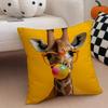 Cute Colorful Art Animal Bubble Fashion Tiger Cushion Cover Throw Pillow Cover Hidden Button Durable Polyester Chair Cushion