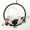 Solar Enamel Flower Fairy Iron Hanging Lawn Ornament Lights