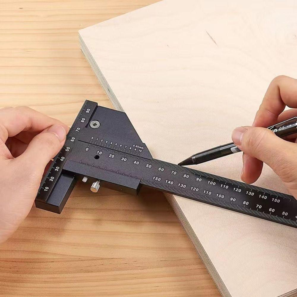 0-280mm T Shaped Ruler High-precision Marking Gauge Professional Scribe Ruler  Carpentry DIY Tools