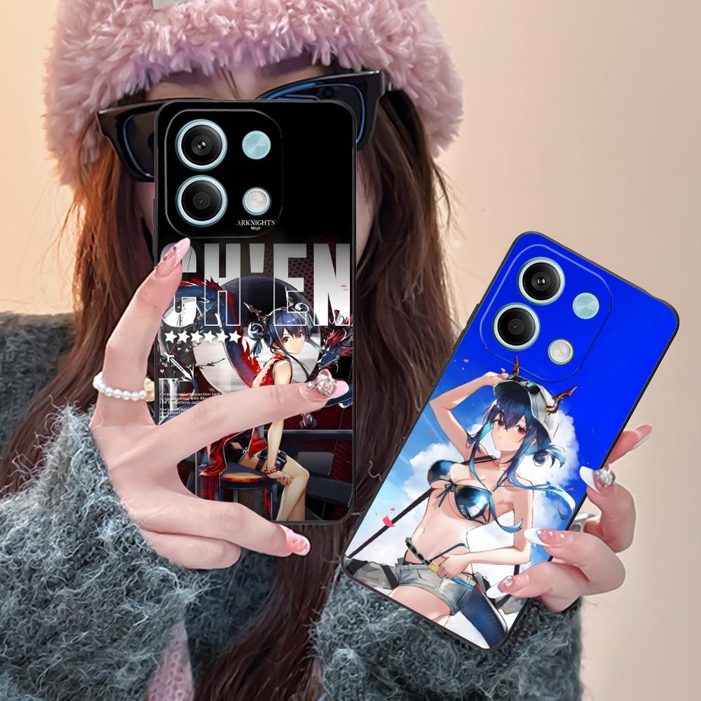 Arknights Chen Mobile Phone Case for POCO M6 M5 M4 M3 X7 X6 X5 X4 X3 F6 F5 F4 Pro GT 5G Colour Protective Pretty Cover Luxury