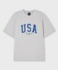 WHO.A.U Usa Printing T-Shirt / Whrpg2405U