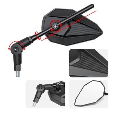 Espelho Retrovisor Universal para Motocicleta M10 Espelho Lateral 10MM Para Honda Kawasaki Yamaha Suzuki Scooter E-Bike Acessórios Modificados