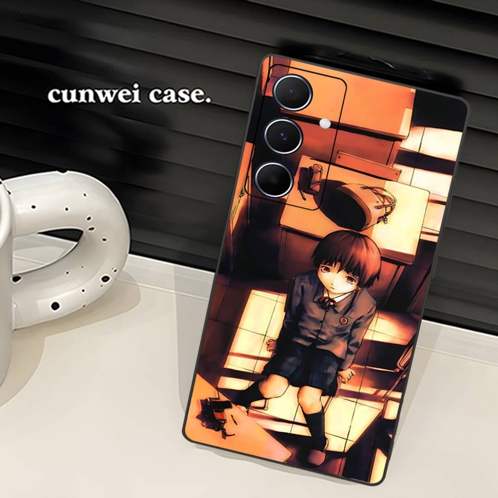 Serial Experiments Lain Cartoon Phone Case For Samsung S 24 Fe 25 Ultra Plus 20 Lite 21 30 22 23 24 22 Ultra 5G Fundas