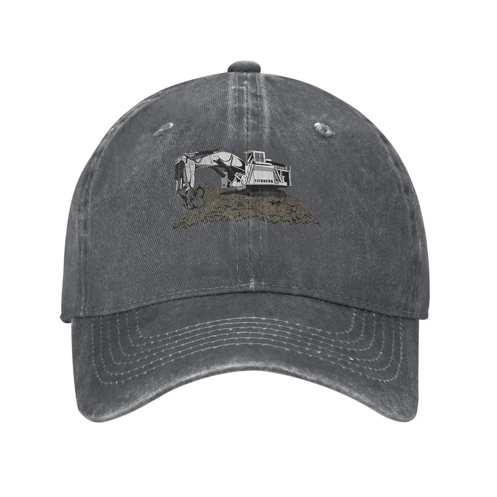 Baseball Cap Liebherr Excavator Summer y2k Funny Hip Hop Hats  Couple Women Print Outdoor Sports Sun-Proof Snapback Cap