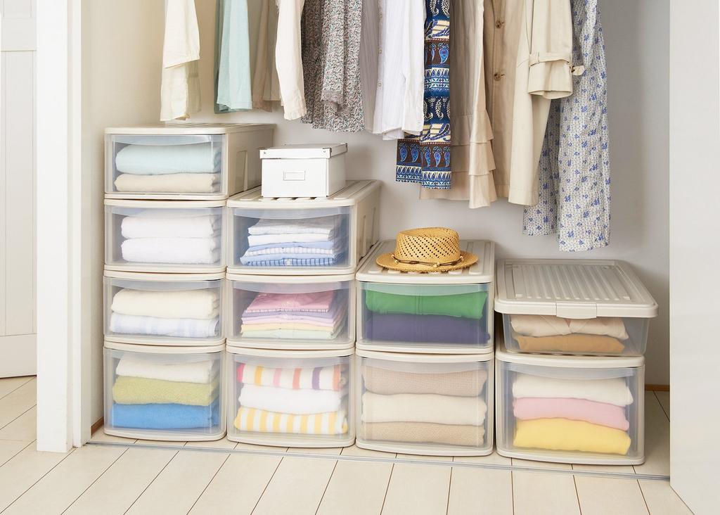 Sanko Spülbecken zur Aufbewahrung von Kleidung, Kunststoff, B 38 x T 55 x H 22 cm, Soft Beige