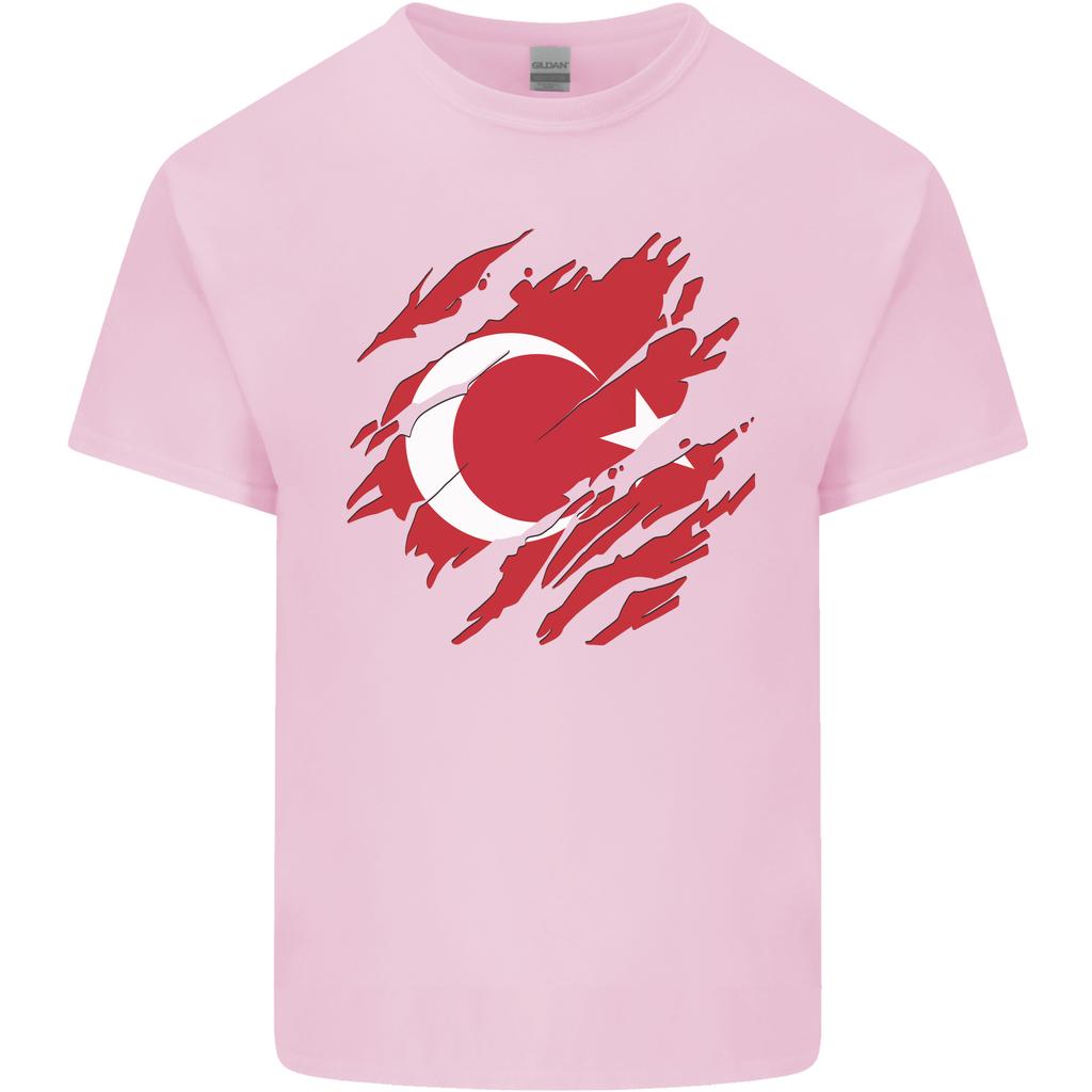 Torn Turkey Flag Turkish Day Football Unisexs Light Cotton Tshirt