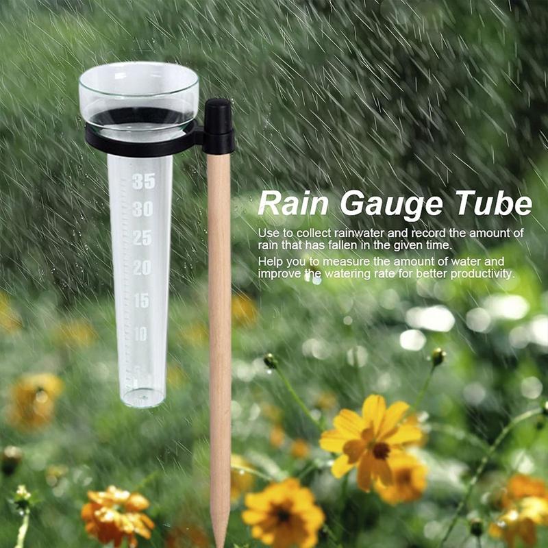 Polystyrene Rain Gauge Up To 35mm Outdoor Rain Gauge Measurement Cup Rainwater Rainfall Gauge For Measure And Collect Rainwater