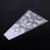 100 Pieces Heart-Shaped Rose Bouquet Bags Water Proof Transparent Plastic Flower Packaging Bags LOVE Theme Romantic
