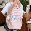 Backpack Japanese Ins Transparent Large Capacity Leisure Travel Backpack Female College Style High School Student Class School Bag Tide