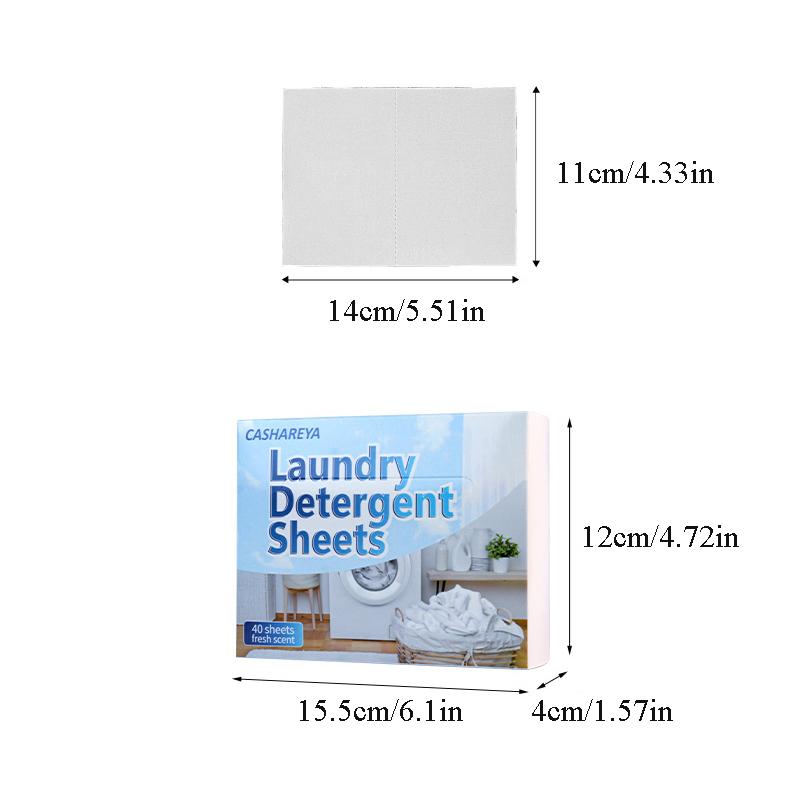 Laundry Tablets Powerful Decontamination Long-lasting Fragrance Bubble Paper for Washing Machine Cleaning Cloth Detergent Sheets