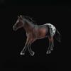 1Pc Children's Simulation Animal Toys Wildlife Model Set Solid Quarter Horse White Horse Black Horse Maxima Horse
