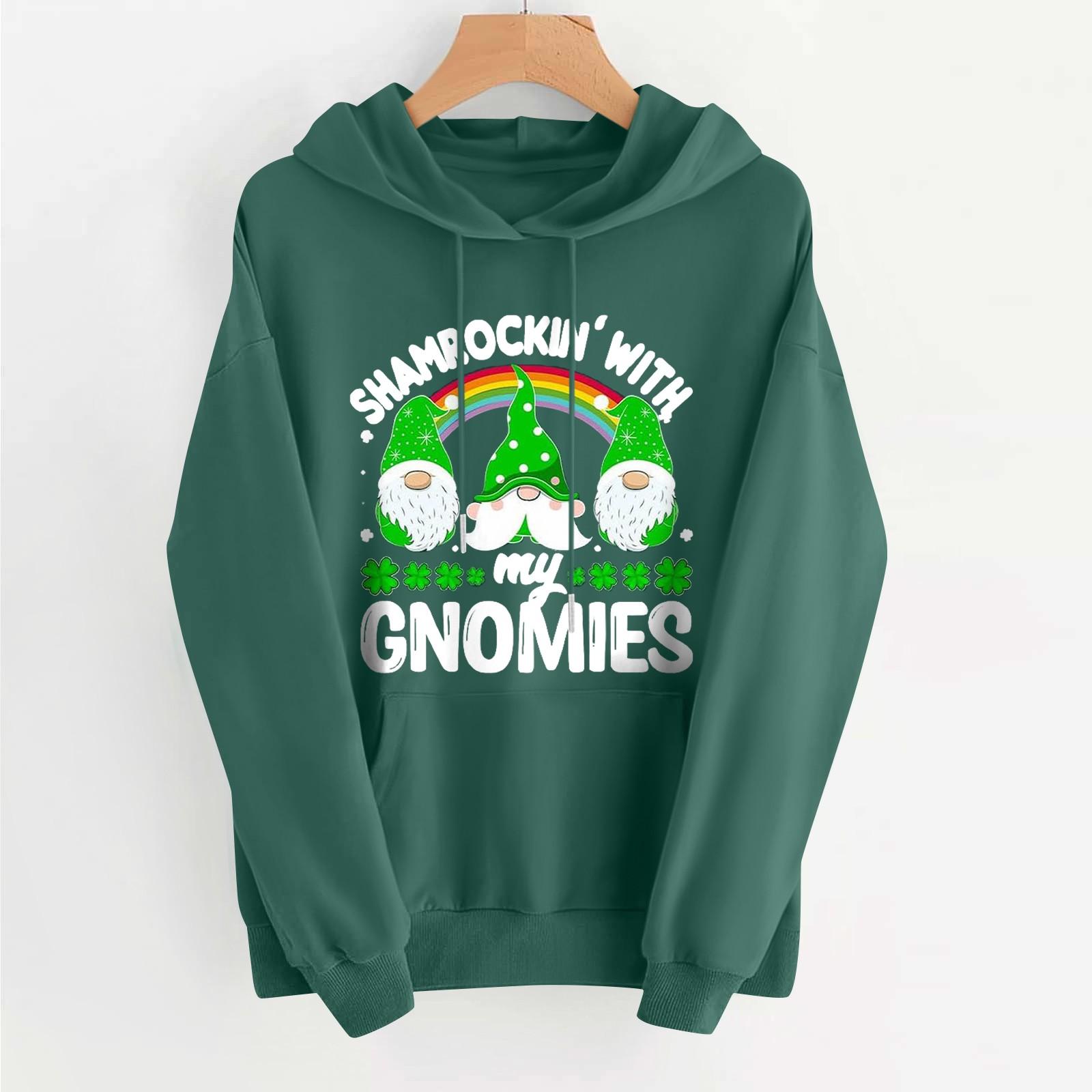 

Жіночий модний легкий жіночий пуловер з довгими рукавами та кишенями, ошатне худі з малюнком M білий