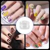4Pcs Clear Silicone Nail Art Stamper Set Round Rectangular Double Head Transparent Jelly Stamping for Creative Manicure