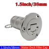 ZMFJH 45/90Degree Deck Filler Caps for Marine Boat 38mm 50mm 316 Stainless Steel Deck Filler Key Cap GAS DIESEL FUEL WASTE WATER