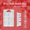 30x Melt Containers Clamshells Organizer Tray Transparent Empty DIY Casting Model Easy To Use for