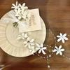 Fabric Lace Bow Hair Clip Female Sweet Flower Elegant and Versatile Duckbill Clip Hair Accessories